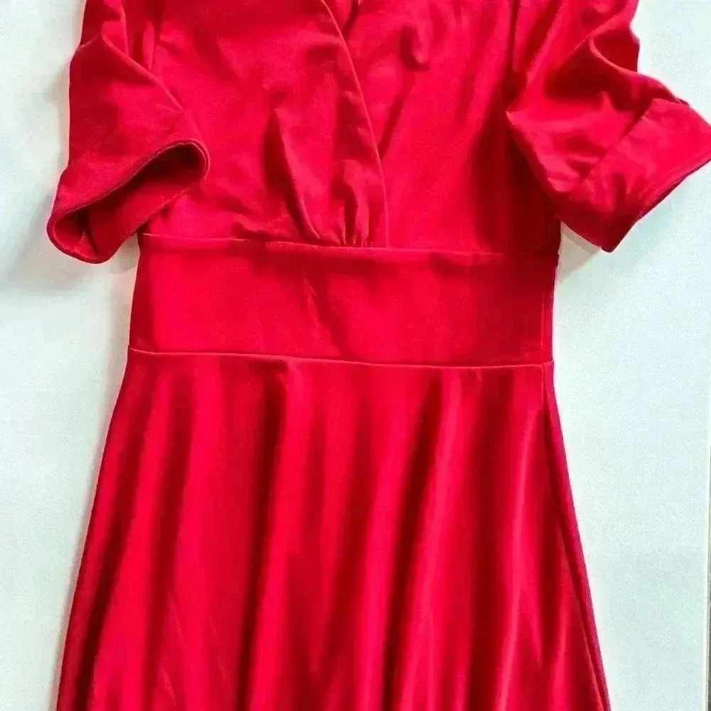Red Retro Dress Size M/L - Picture 5 of 7